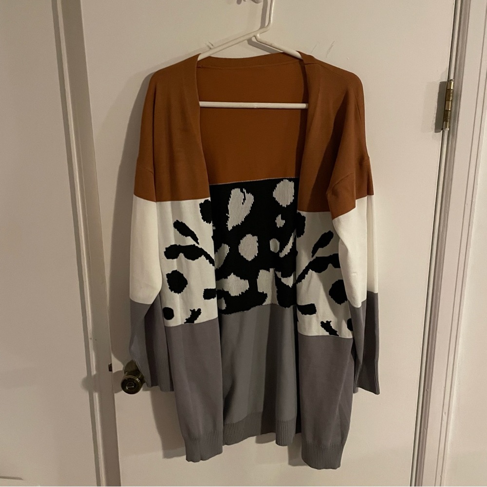 Color Block Cardigan
